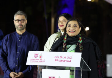 La Jefa de Gobierno convierte Paseo de la Reforma en corredor de arte y luz, con el Festival FILUX: “Sólo la Luz, Primavera”