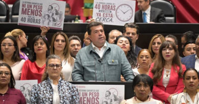 Pedro Haces Barba presenta el dictamen de las 40 horas en la Cámara de Diputados y obtiene respaldo mayoritario en el Pleno