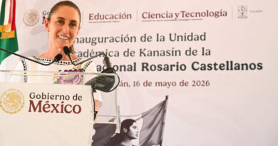 En Yucatán, Presidenta Claudia Sheinbaum inaugura unidad académica de Kanasín de la Universidad Nacional Rosario Castellanos y Bachillerato Nacional