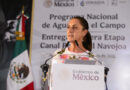 Presidenta Claudia Sheinbaum inaugura primera etapa del canal principal de Navojoa y entrega 30 títulos de concesión de agua potable a ejidatarios y pequeños productores de Sonora