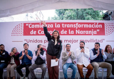 Nancy Núñez e Isaac Montoya inician transformación de Calzada de la Naranja