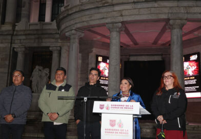 Inaugura Clara Brugada videomapping “México, ciudad que baila”, en el Palacio de Bellas Artes