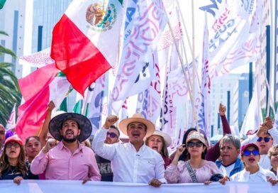 Más de 20 mil maderenses respaldan a Claudia Sheinbaum en el Monumento a la Revolución