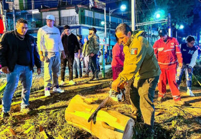 Encabeza Janecarlo Lozano operativo por lluvia torrencial; más de 400 servidores públicos atendieron la emergencia en GAM